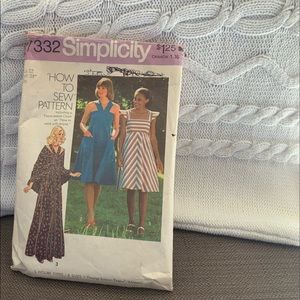Vintage SIMPLICITY How To Sew Pattern Size 12 👗